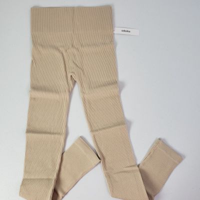 New ODODOS Women's Corduroy Yoga Pants Gym Workout Pants Beige 7109 M/L